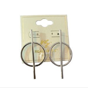 Real Simple Style Waverly Earrings Rhodium Plated‎